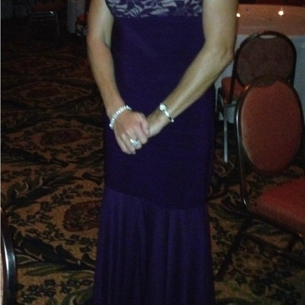 Elegant Purple Evening Gown